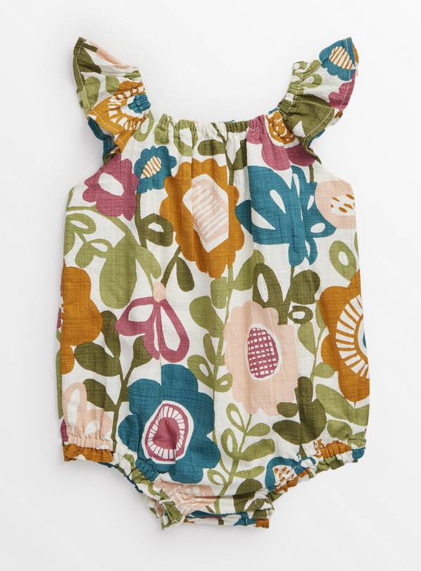 Tu X Scion Kukkia Floral Romper Up to 3 mths